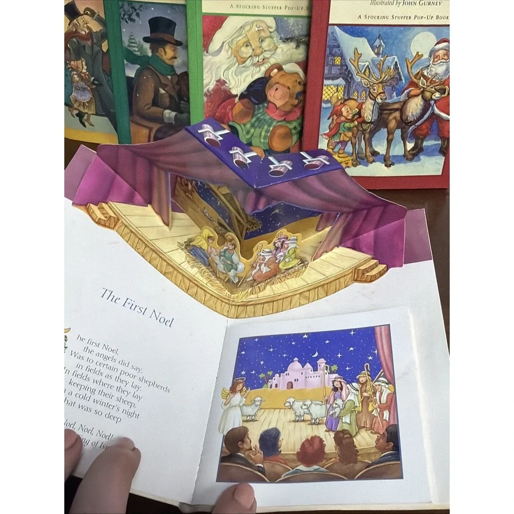 Vintage Christmas Stuffer Pop Up‎ Books Collection  Lot of 6 Dreamhouse 1995